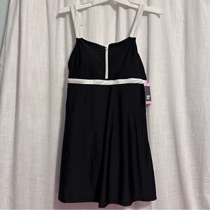 Lands End Black and White SwimDress